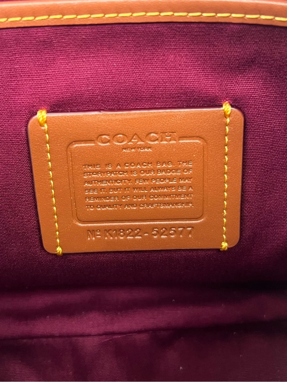 New Coach Signature Sutton Crossbody Shoulder Bag Tan Rust Authentic